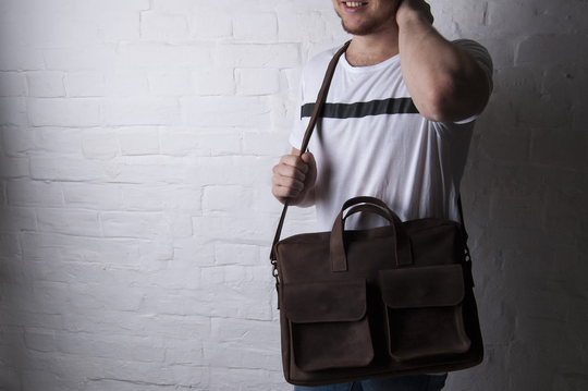 Leather Messenger Bag, Leather Satchel, Leather Laptop Bag, Bag For Men, Leather Handbag, Leather Briefcase, Convertible Briefcase, Shoulder Bag