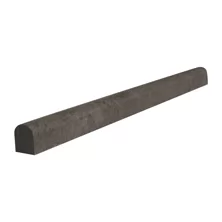 Milano 12" x 0.6" Honed Marble Pencil Liner Tile Trim in Gray