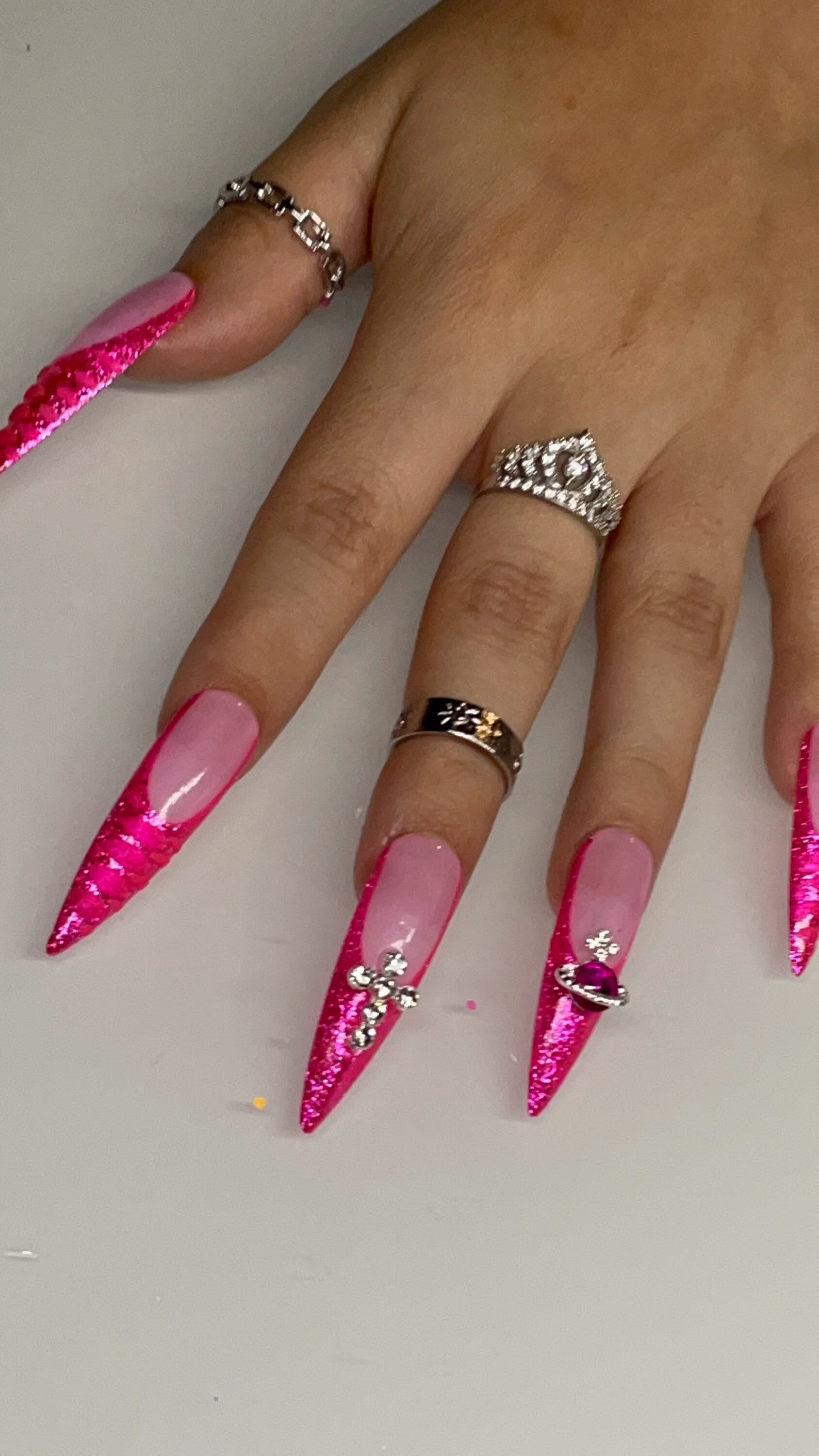 Neon Pink French