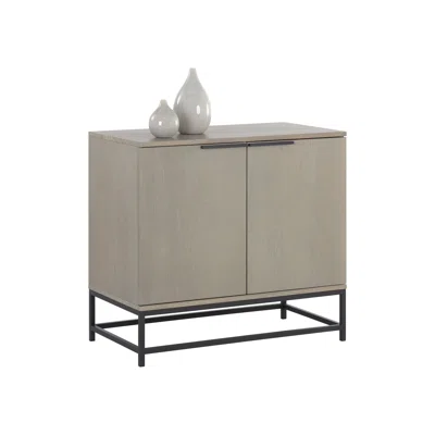 Stevon SIDEBOARD - SMALL - BLACK - TAUPE