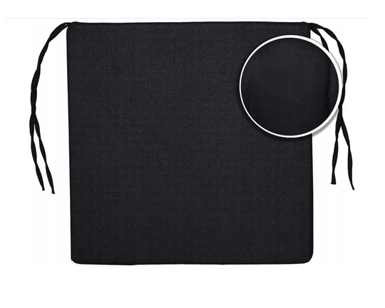 Chair Seat Pads With Ties | Square Cushion 40 X cm Indoor & Outdoor Cushions Garden Chair Waterproof Pads