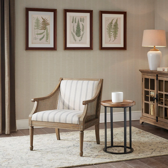 Isla Accent Chair Barrel Armchair 27.5"W x 29"D x 32.25"H Beige