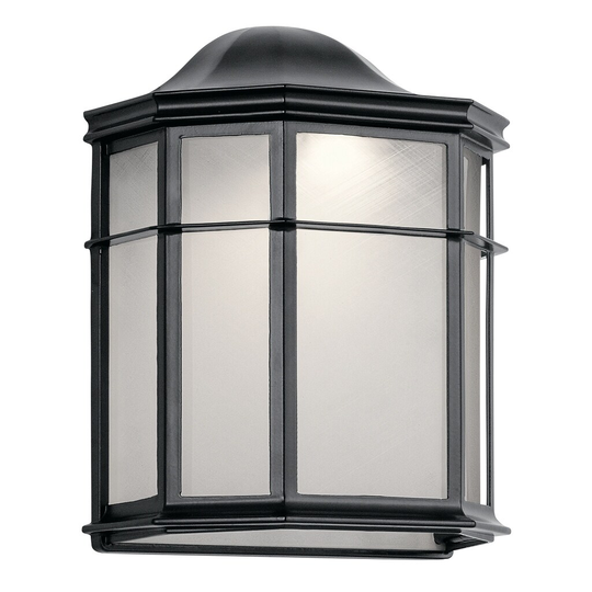 Kichler Lighting Kent Collection 1-light Black LED Outdoor Wall Sconce