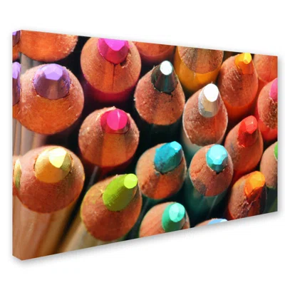 'Pencils' by Jason Shaffer Photographic Print on Wrapped Canvas