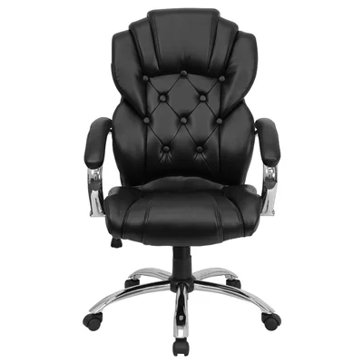 High Back Transitional Style LeatherSoft Executive Swivel Office Chair