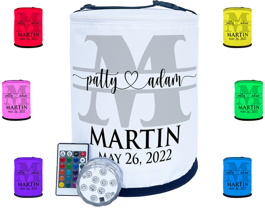 Personalized Color Changing Lantern - Mr & Mrs Wedding, Anniversary Or Housewarming Gift Your Custom Text Led Puck Light With Remote