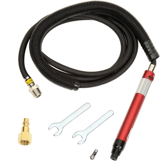 Chicago Pneumatic CP9104Q, 1/8" Pencil Grinder, CP9104Q, 60000 RPM, Lot of 3 - Red & Black - 7.87"L x 5.91"W x 2.56"H