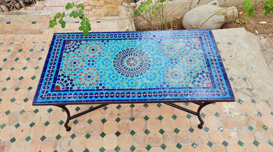 Custom Mosaic Table - 48" × 20"