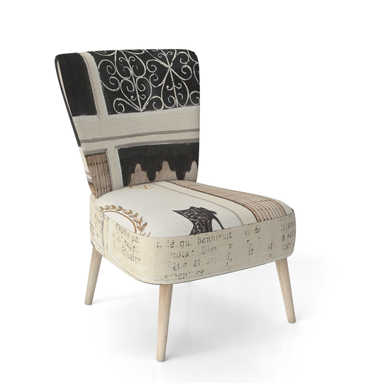 Designart 'Paris Diva Shoes Painting' Upholstered Fashion Accent Chair