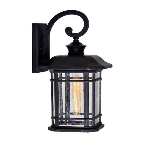 Blackburn 1 Light Outdoor Wall Light with Black finish - 10 inch