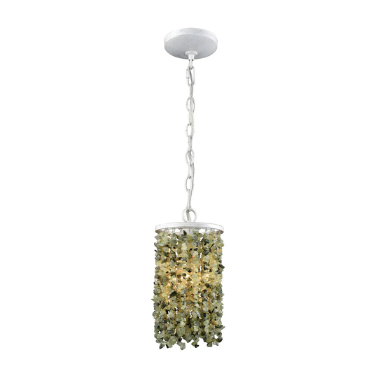 Agate Stones Off-white 1-light Pendant