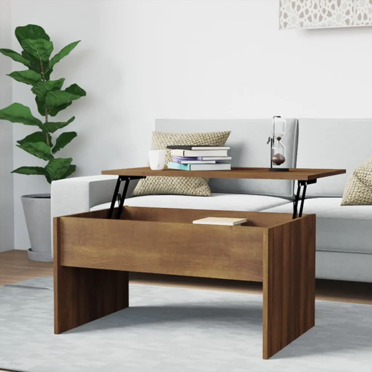 vidaXL Coffee Table Engineered Wood Accent Side Sofa Tea Table Multi Colors - 31.5" x 19.9" x 16.3"
