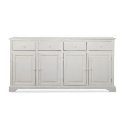 Hues 70" Wide 4 Drawer Rubber Wood Sideboard