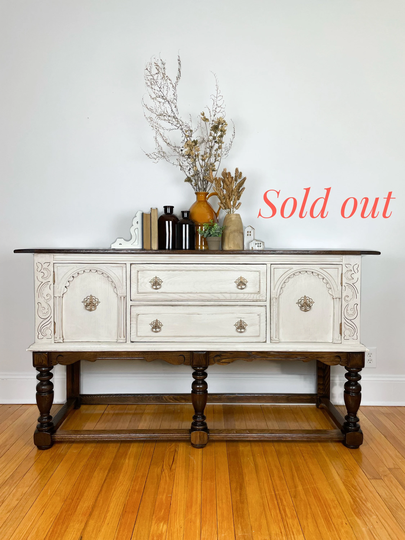 Sold Out-Jacobean Sideboard Buffet