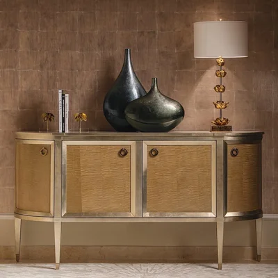 Caracole Classic 76" Wide 3 Drawer Maple Wood Sideboard