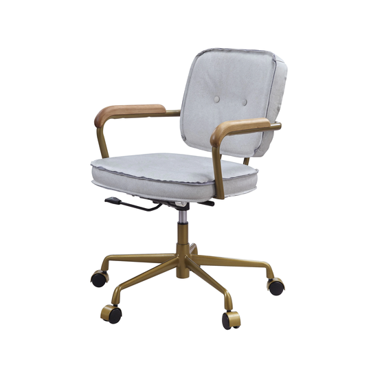 ACME Siecross Office Chair in Vintage White Finish