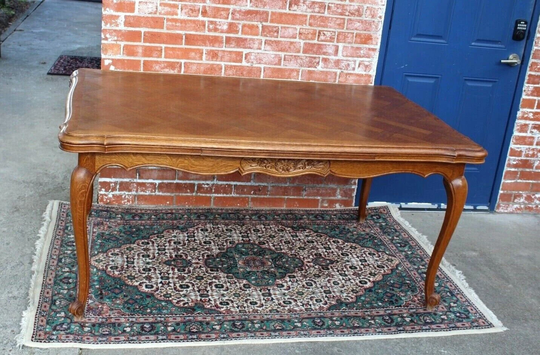 French Antique Oak Wood Louis Xv Table | Dining Room Furniture