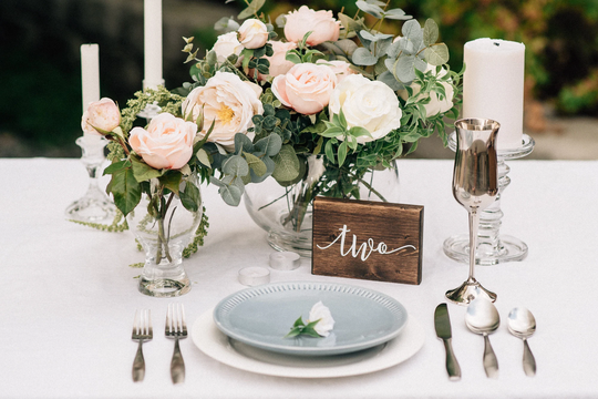 Wedding Table Numbers - Rustic Decor Wooden Reception