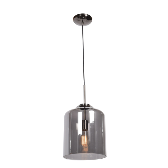 Simplicite 1-light Black Chrome Wide Cylinder Pendant