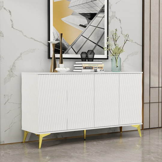 Sideboard Elegant Buffet Cabinet Storage Cupboard and Display Shelves