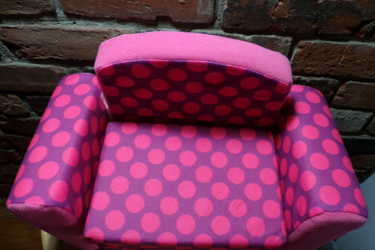 Doll Accessory - Convertible Chair To Lounge Bed Fold Out City Toys, Doll Chair, 18" Lounge, Morethebuckles, Dollhouse Chair