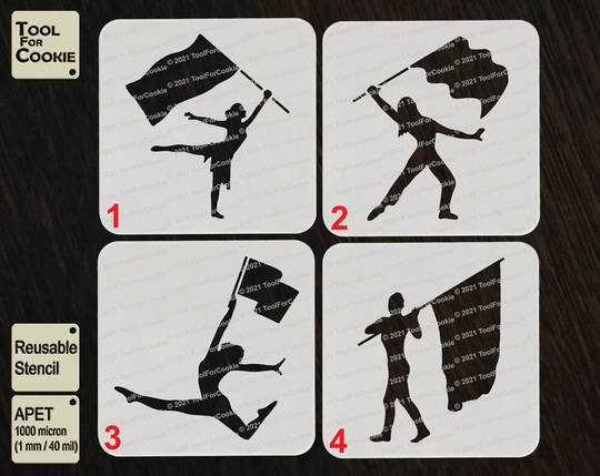 Color Guard Stencil