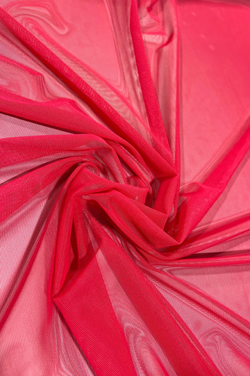 Four Way Stretch Cherry Mesh Fabric | By The Yard