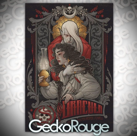 Dracula By Medusa Dollmaker Modern Cross Stitch Art Kit