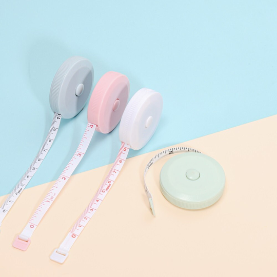 150cm/60" Mini Measure Plastic Ruler Roll Tape Accurate Measurement For Diy Jewelry Making Accessories Resin Crafts Tools