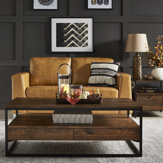 Corey Rustic Brown Accent Tables by iNSPIRE Q Modern