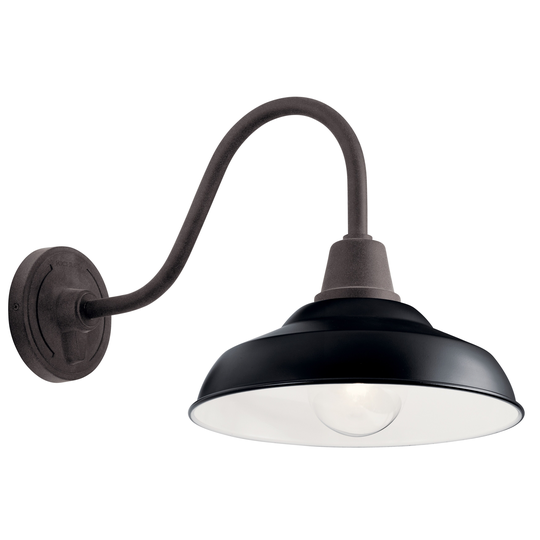 Kichler Lighting Pier 1-Light Outdoor Wall Light Black