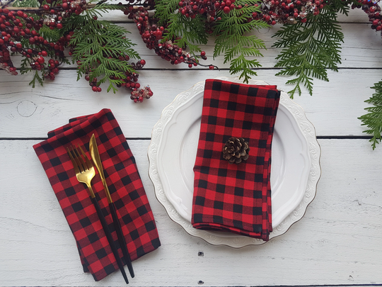 Buffalo Plaid Napkins & Other Table Linen, Runner, Buffalo Placemats