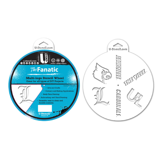 University Of Louisville Cardinals Stencil Wheel - The Fanatic