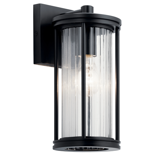 Kichler Lighting Barras 1-Light Outdoor Wall Light Black