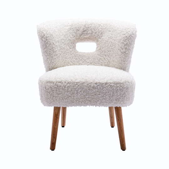 Modern Upholstery Accent Chair Open Back