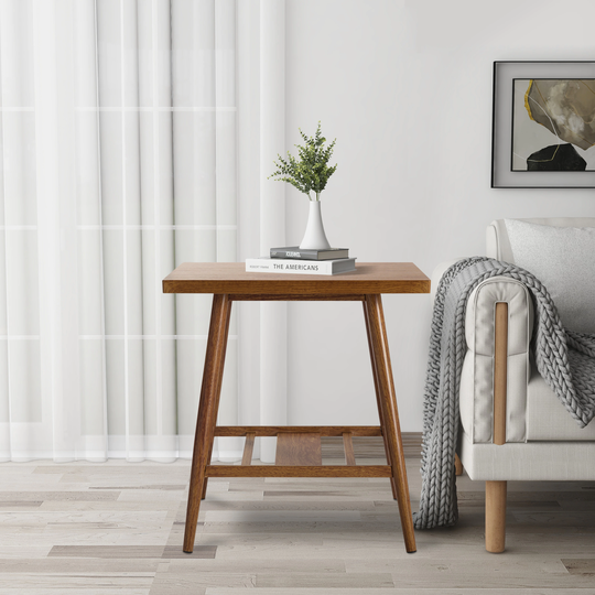 19.7" Square End Table Side Table Sofa Table for Living Room