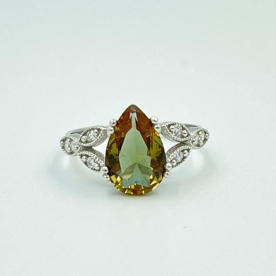 Zultanite Color Changing Stone Ring, Teardrop Gemstone Silver The Of Changes With Change Daylight
