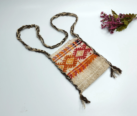 Carpet Bag, Vintage Turkish Design Hand Embroidery Phone Case, Wall Hanging Tapestry Traditional Textile Art, Bag For Lady
