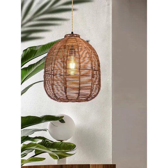 Wicker Rattan Pendant Light
