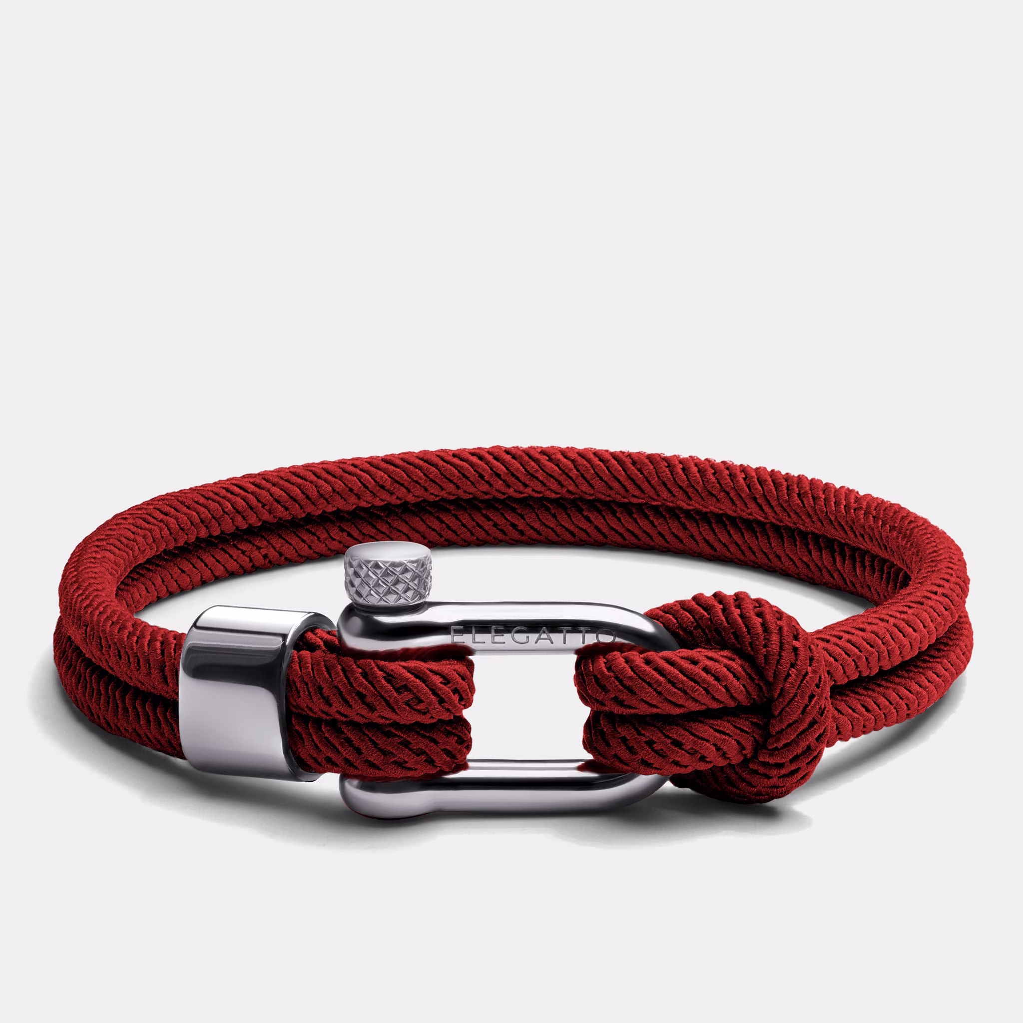 Minimalist Nautical Rope Bracelet - Red Nylon Clasp Elegatto Alchor Jewelry For Men Valentine's Day Gift For Him 2022