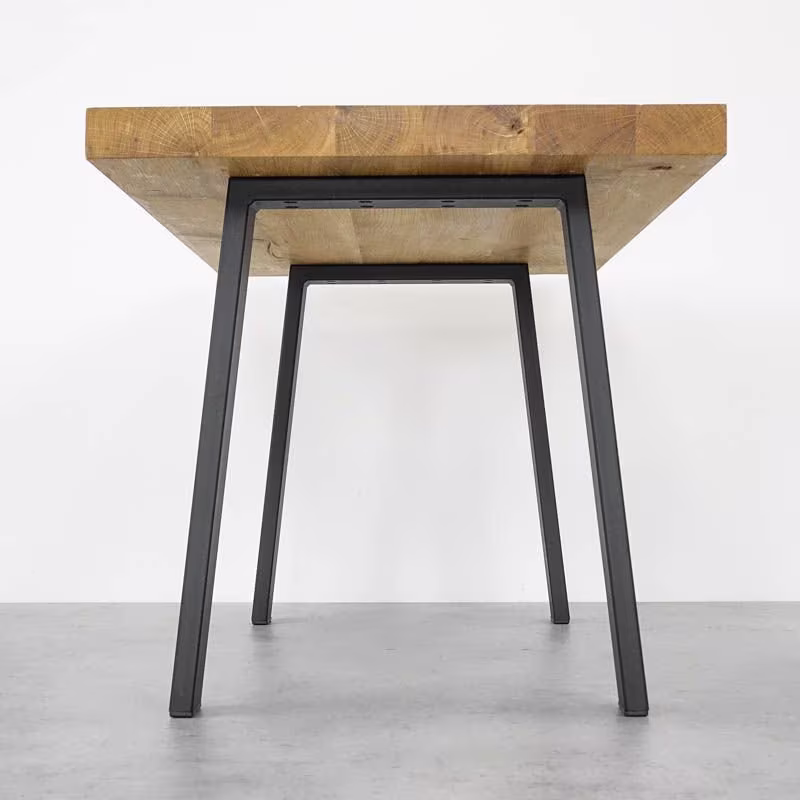 2x Metal Dining Table Legs, Steel Diy, Kitchen Farmhouse Heavy Duty Rustic Desk U Legs