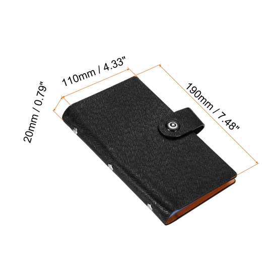 PU Leather Business Card Holder Binder Book Organizer 300 Pockets