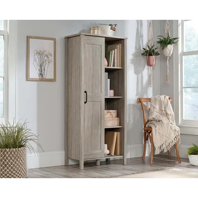 Sauder Select Collection Spring Maple Sliding Door Storage Cabinet
