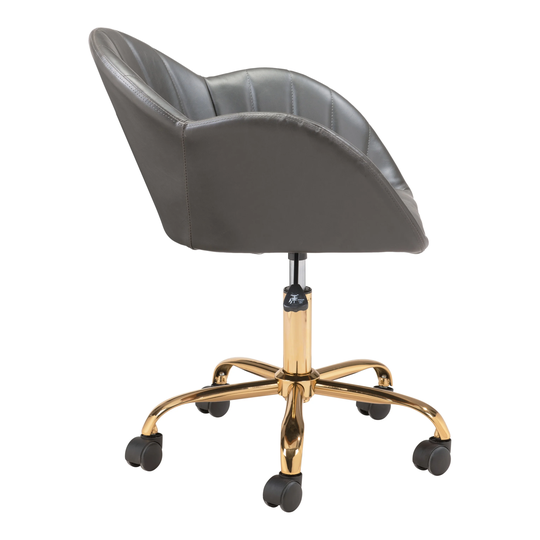 Casa Roja Office Chair Gray & Gold