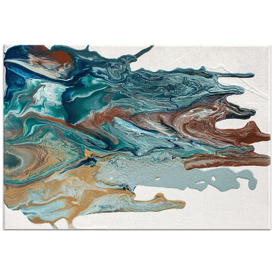 Jamie Anton 'Earth 1' 32in x 22in Abstract Wall Art on Plexiglass - Multi-Color