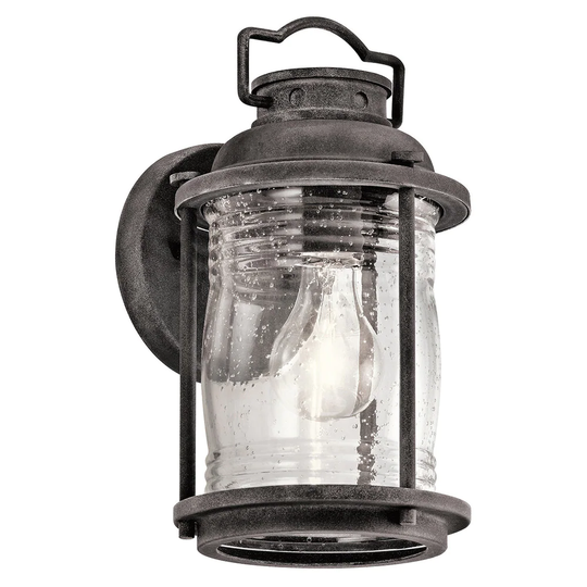 Kichler Lighting Ashland Bay Collection 1-light Weathered Zinc Outdoor Wall Lantern