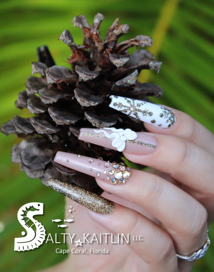 Wrapped & Ready For Christmas Press On Gel Nails