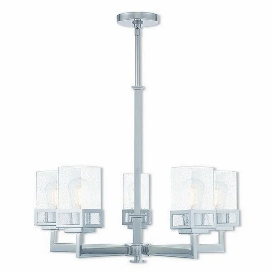 Livex Lighting Harding 5-light Polished Chrome Indoor Chandelier