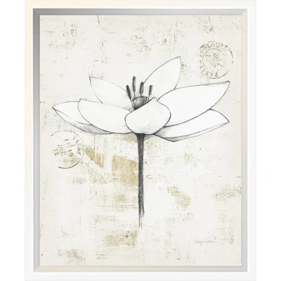 'Pencil Floral I' Print