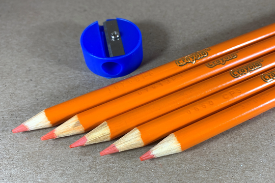 Orange Crayola Colored Pencils - Set Of 5 Or 10 With Sharpener